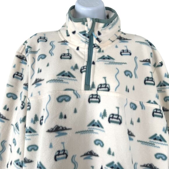 Jack Sage Lifty Ivory Fleece Pullover Womens XL Quarter Zip Ski NWT FS-1420 - Picture 3 of 10